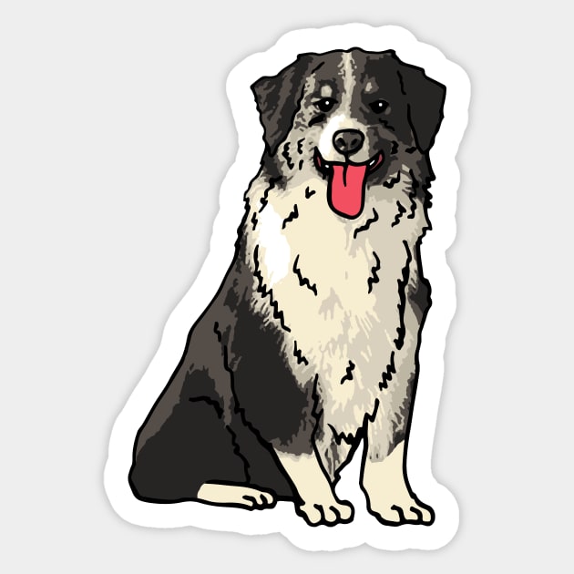 Australian Shepherd Dog Sticker by PetinHeart